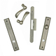 Yuma® Double Door Interior Trim Set in Distressed Nickel